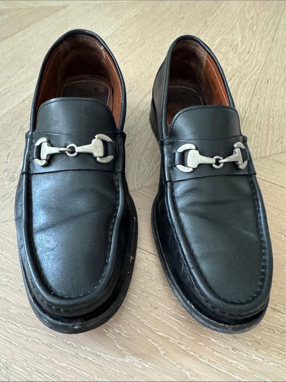 Allen Edmonds Men's Black Leather Bit Loafers 9.5